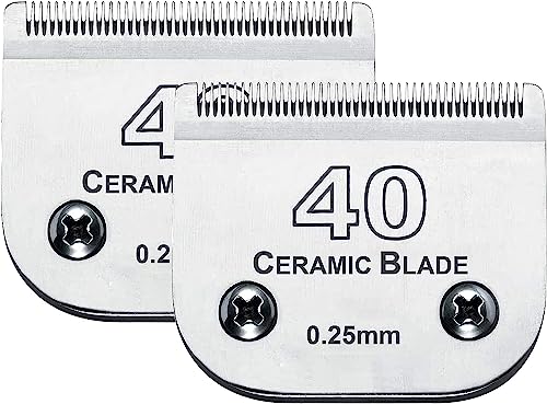 Cosyonall Ersatzklinge für Hundepflege, kompatibel mit Andis-Schermaschinen, Karbonstahl, abnehmbare Keramik, scharfe Kante, auch kompatibel mit Wahl/Oster Hundeknipsern von Cosyonall