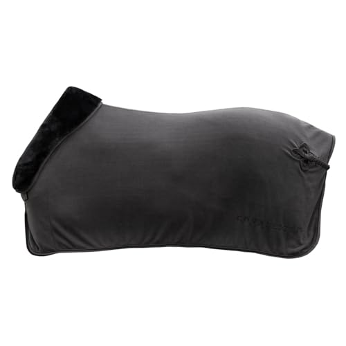 Covalliero - Abschwitzdecke Anniversary – Pferdedecke mit Teddy-Fleece-Kragen – atmungsaktive Fleecedecke – Elegante Pferde-Outdoordecke – Pferde Zubehör in Graphite – 135 cm Covalliero - Abschwitzdecke Anniversary – Pferdedecke mit Teddy-Fleece-Kragen – atmungsaktive Fleecedecke – Elegante Pferde-Outdoordecke – Pferde Zubehör in Graphite – 135 cm von Covalliero