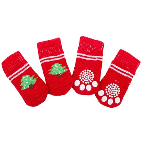 Covermason Hundesocken Teddy DREI Puppensocken zum Kratzen Schmutzig Vier Sätze Hundeschuhe Haustiersocken Katzenpapa T Shirt (I, L) von Covermason