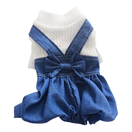 Coversolat Hund 膔melloses Prinzessin Kleid Bowknot Mesh Kleid Tutu Rock f黵 Hund Katze, Hundekleidung f黵 Kleine Hunde von Coversolat