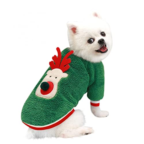 Coversolat Hundepullover Weihnachten Hundepullover für Kleine Hunde Pet Puppy Katze Hoodies mit Weihnachten Drucken Sweatshirt Mit Kapuzen Hundemantel Hundekleidung HundeKostähör Weihnachten (04#, XL) von Coversolat