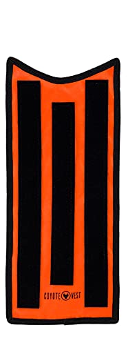 CoyoteVest HawkShield Pad für CoyoteVest oder SpikeVest Hundegeschirr Weste, Coyote- und Tierangriffen (klein, fluoreszierendes Orange) von CoyoteVest