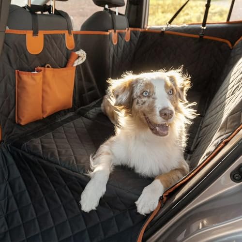 Hunde-Autositzbezug für Rücksitz, Premium-Rücksitzverlängerung für Hunde mit Türschutz, robuste Hundehängematte mit optionalen Matten für Auto, SUV von Cozy Perch