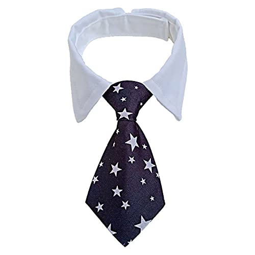 Cozylkx Pet Dog Cat Formal Necktie Animal Bow tie, Adjustable Dog Necktie Pet Costume Necktie Decoration, Dark Blue S von Cozylkx