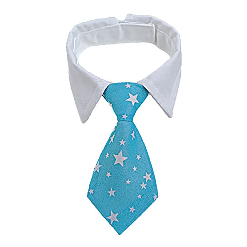 Cozylkx Pet Dog Cat Formal Necktie Animal Bow tie, Adjustable Dog Necktie Pet Costume Necktie Decoration, Light Blue S von Cozylkx