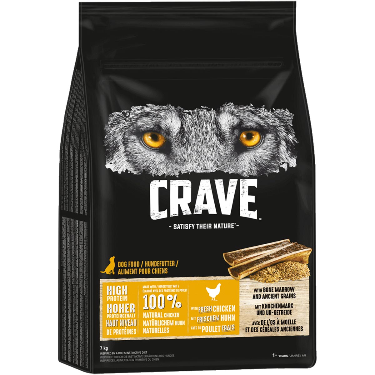 CRAVE Huhn mit Knochenmark und Urgetreide 7kg von Crave