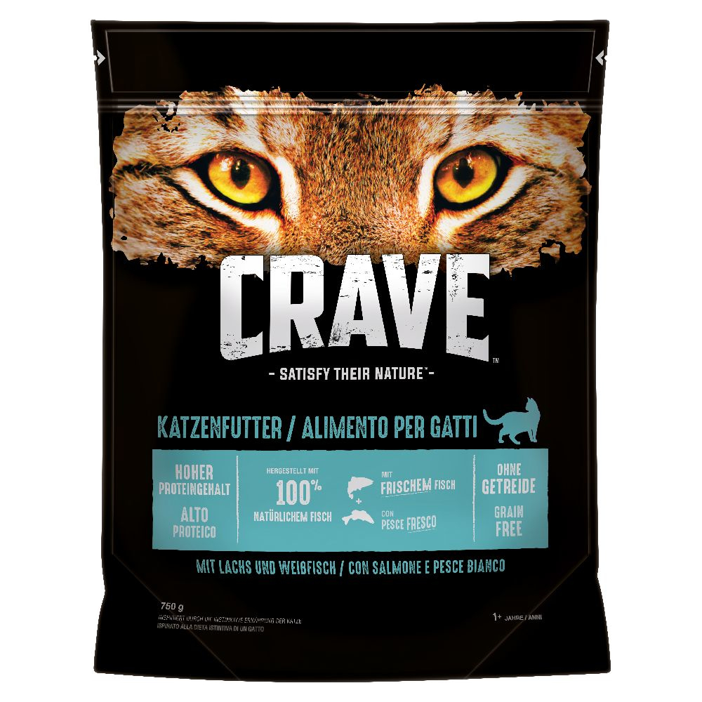 Crave Trockenfutter zum Sonderpreis! - 750 g mit Lachs & Weißfisch von Crave