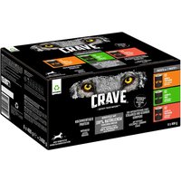 Sparpaket Crave Adult Hundefutter 24 x 400 g - Mix (3 Sorten gemischt) von Crave