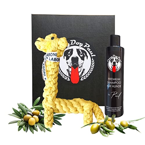 CrazyDogPaul Geschenk IV mit Premium Hundeshampoo gegen Juckreiz, natürlicher Schutz vor Zecken, Flöhen, Milben, Läusen von CrazyDogPaul