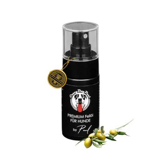 CrazyDogPaul Premium Hundefellpflege, hilft gegen Juckreiz, natürlicher Schutz vor Zecken, Flöhen, Milben, Läusen 50 ml von Crazydogpaul