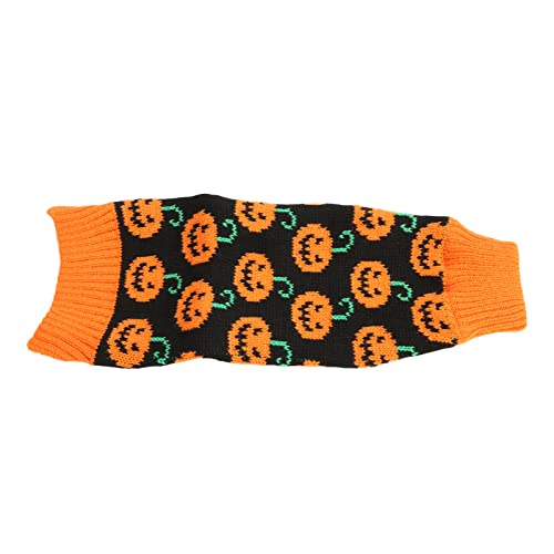 Creahappy Hundemantel, Warme Hundejacke, Wintermantel, Gepolsterter Hunde-Halloween-Pullover, Multi-Kürbis-Gesicht, Hunde-Winterkleidung für Haustier-Halloween-Zubehör (S) von Creahappy