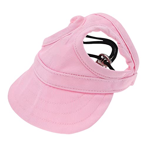 Create idea Hund Baseball Cap Haustier Sport Hut Haustier Sonnenhaube Hund Eltern-Kind-Hut Verstellbare Hunde-Leinwand Hut für Haustier Hund Sommer Outdoor Sport Reisen Rosa L Größe von Create idea