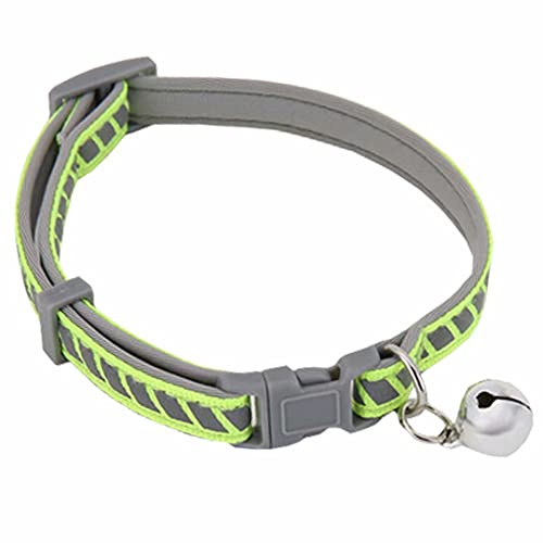 Nylon Hundehalsband Personalisierte Haustier Halsband Reflektierende Katze Kleiner Hund Niedlicher Nylon Halsband Einstellbar für Welpen Kätzchen Halskette von Creatwls