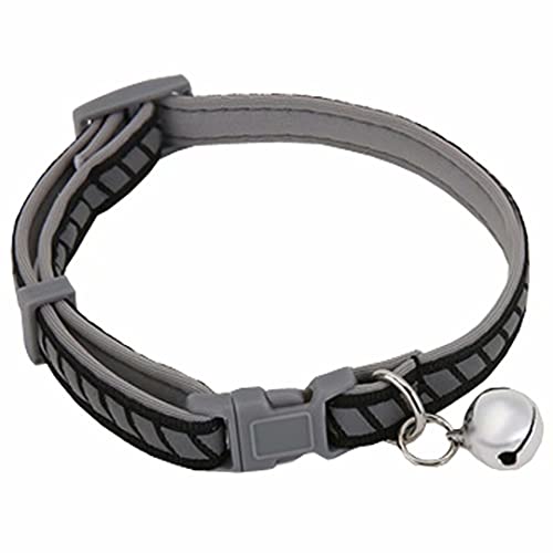 Nylon Hundehalsband Personalisierte Haustier Halsband Reflektierende Katze Kleiner Hund Niedlicher Nylon Halsband Einstellbar für Welpen Kätzchen Halskette von Creatwls