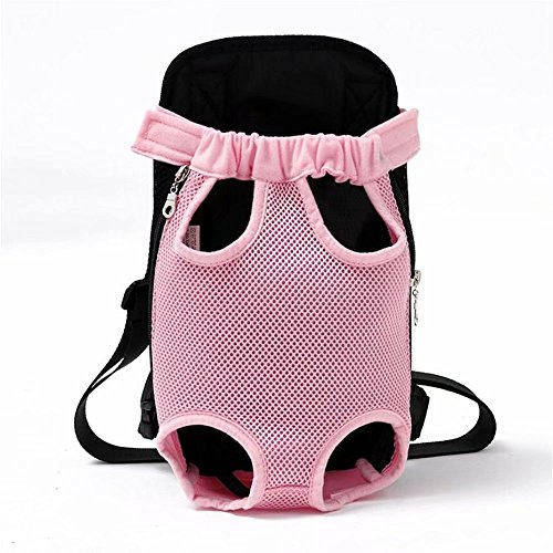 creatwls Pet Carrier Rucksack verstellbar Pet vorne Cat/Dog Carrier Beine vor Brust Rucksack Tasche Pet Carrier Schulter Sling für Wandern Reisen Camping von Creatwls