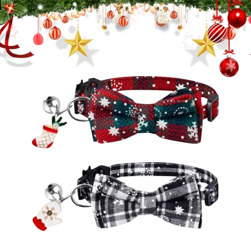 2Pcs Haustier Weihnachtsaccessoires Santa Haustier Fliege Weihnachtsbaum Haustier Fliege Strumpf Haustier Fliege Für Haustierbesitzer Hundefreunde Katzenliebhaber Tierliebhaber (Socken Handschuhe) von Cretvestsar