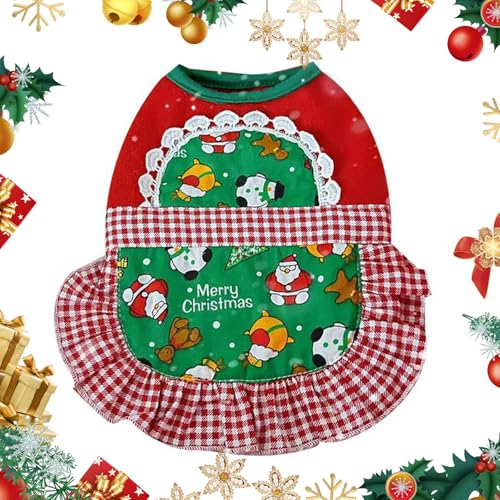 Weihnachtspullover-Kostüm für Hunde Rot Warm Hunde-Sweatshirt Katzen Weihnachtspullover Winter-Fleece-Pullover Katzen-Outfit für Chihuahua Pudel Bichon Zwergspitz (A) von Cretvestsar