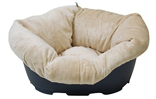 Croci C2078598 Decke Hundebett Velboa 5, 110 x 78 x 32 cm, beige von Croci