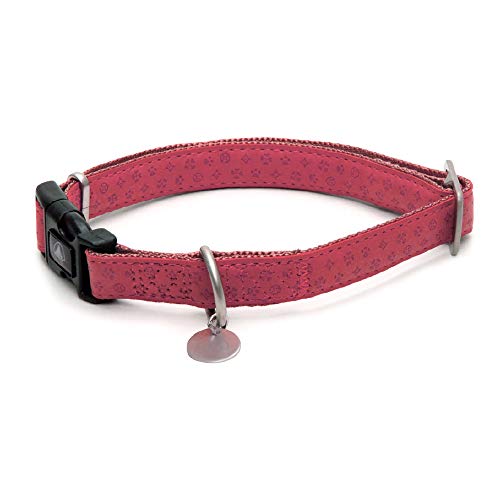 Croci C5079307 Kunstleder Halsband Myl, 48-70 cm x 25 mm, rosa von Croci