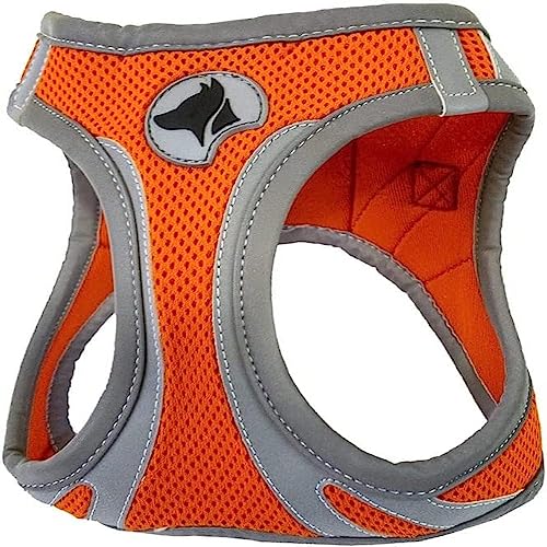 Croci C5081167 Hiking Geschirr Reflective, M, orange von Croci