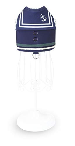 Croci C5374227 Old Captain Blue S Katzengeschirr, Größe: 36-41 cm Croci C5374227 Old Captain Blue S Katzengeschirr, Größe: 36-41 cm von Croci