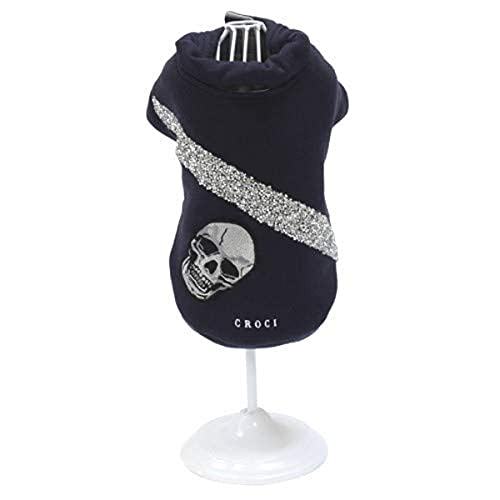 Croci C7374905 Sweatshirt Für Hunde, Shine'N Skull, 30 cm von Croci