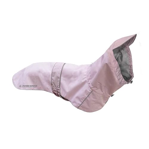 Croci Hiking City Verstellbare Regenjacke für Hunde, atmungsaktiv, reflektierend, winddicht, für große und kleine Hunde, Rosa, Größe XS, 20 cm von Croci