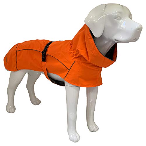 Croci Hiking Hundemantel, wasserdicht, für Hunde, Makalu, feuchtigkeitsregulierendes Futter, Orange, Größe 30 cm - 182 g von Croci