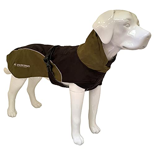 Croci Hiking Hundemantel, wasserdicht, Makalu, temperaturregulierendes Futter, Schwarz/Salbei, 30 cm von Croci