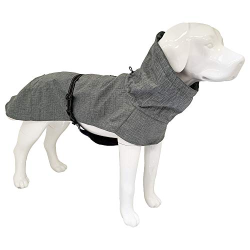 Croci Hiking Hundemantel, wasserdicht, für Hunde, gefüttert, Wintermantel, Thermofleece-Futter Everest Grey, Größe 30 cm - 182 g von Croci