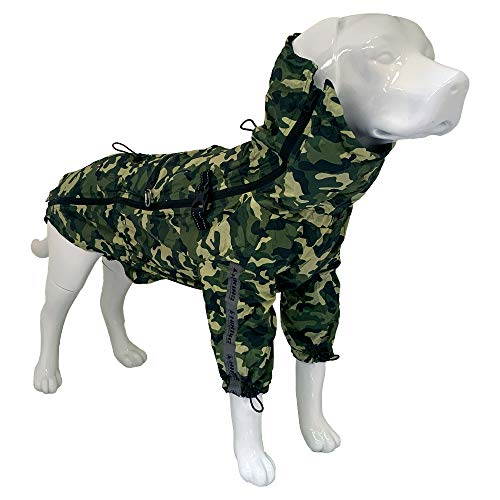 Croci Hiking Regenmantel für Hunde, tragbar, Camouflage, Größe 40 cm – 195 g von Croci