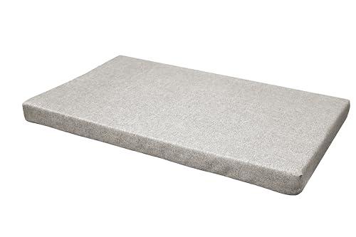 Croci Hydro Hundekissen, rechteckig, wasserdicht, wasserabweisend, Abnehmbarer Bezug, waschbar, leicht zu reinigen, Beige, 60 x 100 x 6 cm von Croci