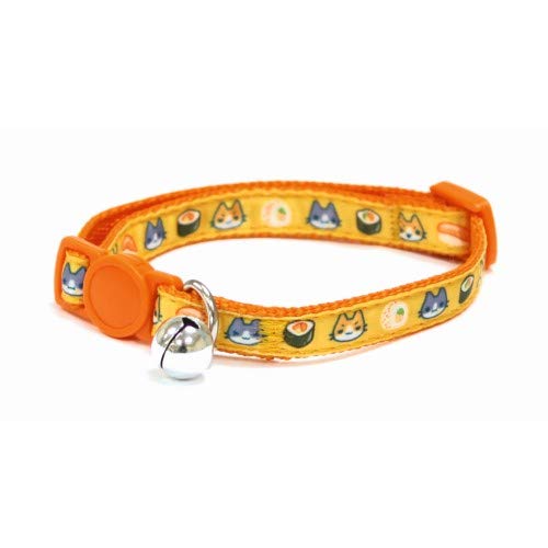 Croci Katzenhalsband Catmania Sushi gelb mit Sicherheitsschnalle Croci Katzenhalsband Catmania Sushi gelb mit Sicherheitsschnalle von Croci