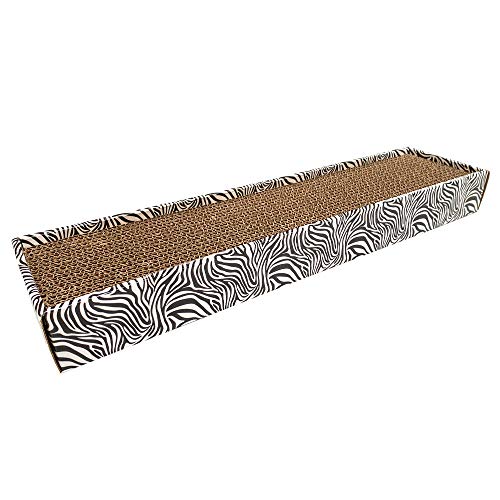 Croci Kratzbaum aus Pappe Homedecor Animalier, Zebra, Größe 48 x 5 x 12,5-450 von Croci