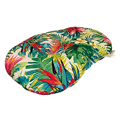 Croci Kreuz Kissen oval für Hunde und Katzen Amazonas Mobido beidseitig verwendbar, Motiv Jungle Style, 87 x 57 cm von Croci