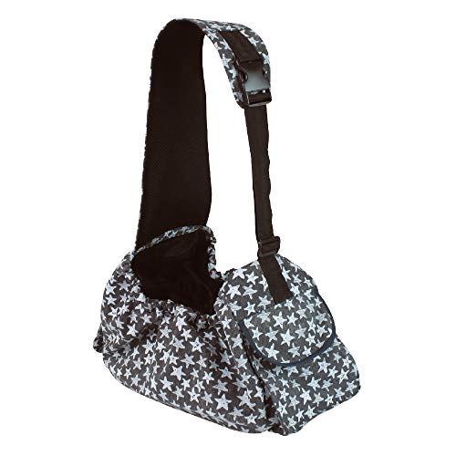 Croci Leisure - Transporttasche für Hunde und Katzen, Umhängetasche für Tiere, Tasche mit verstellbarem Einzelschultergurt, Maße 41x26x17cm Blau Croci Leisure - Transporttasche für Hunde und Katzen, Umhängetasche für Tiere, Tasche mit verstellbarem Einzelschultergurt, Maße 41x26x17cm Blau von Croci