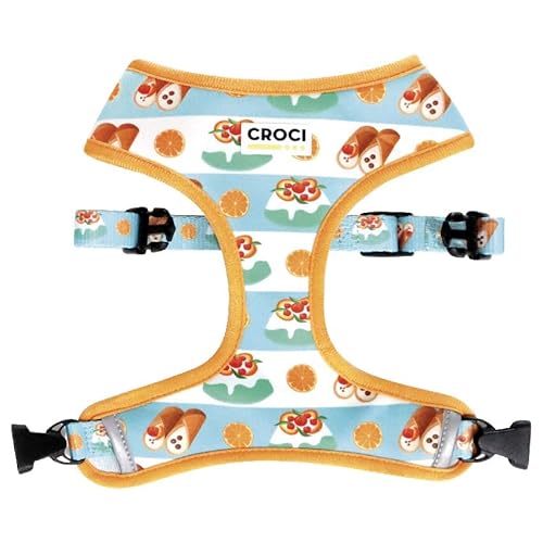 Croci Sicily Cannoli Sweets Hundegeschirr aus Nylon, klein, mittelgroß, Größe M/42-55 cm von Croci