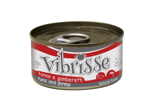 Croci Vibrisse Katzenfutter Thunfisch und Garnele, 24er Pack (24 x 70 g) von Croci