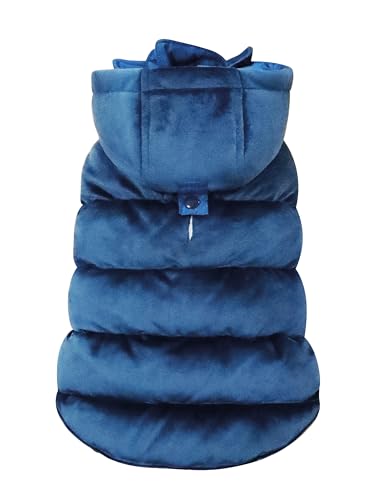 Croci hondenjas Velveteen gevoerd Blauw 45 cm von Croci