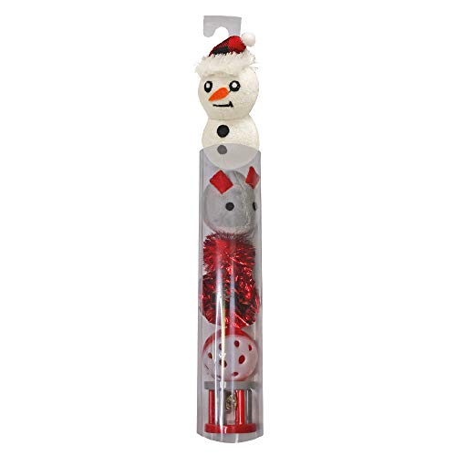 Kreuz Set Spiel Katzen Xmas Cat Toys Ball Tube Sortiert - 100 g von Croci