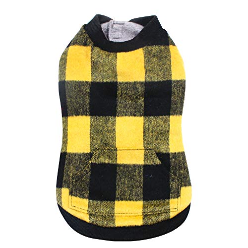 Kreuz-Sweatshirt Yellow Check 35 cm - 20 g von Croci