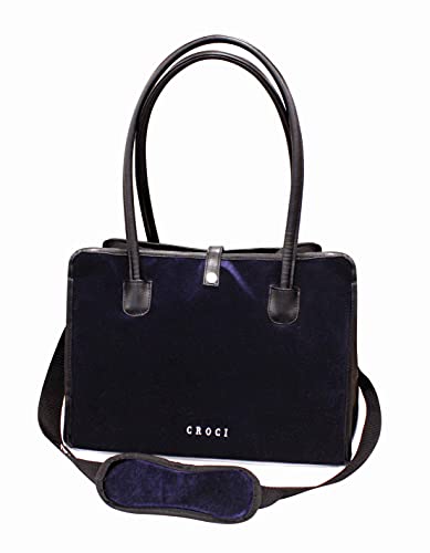 Tasche Black Velour 40 x 22 x 30 cm von Croci