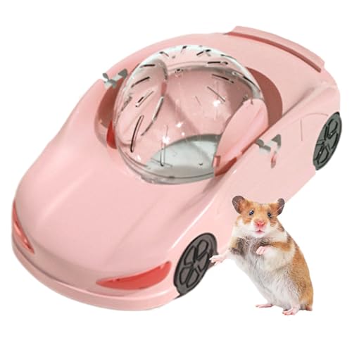 Croovepi Hamster-Trainingsrad – leises Sportrad Spielzeugauto für Frettchen – lustiger kreativer Haustier-Laufball für Hamster, Frettchen, Kleintiere von Croovepi