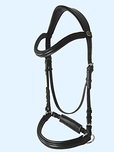 Gebisslose Trense bitless Bridle Caroline only Black (Kaltblut) von Crownclub