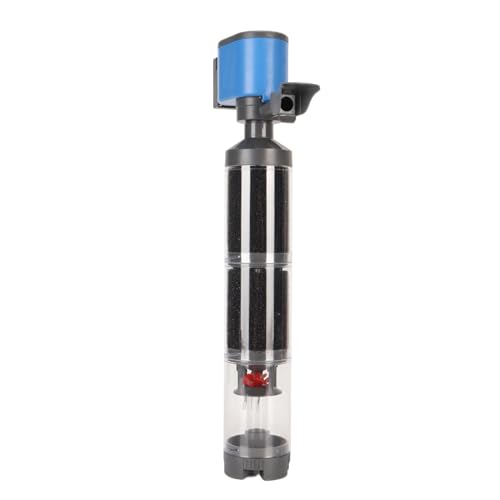 Cryfokt Aquarium-Filterpumpe, Professioneller 5-in-1-Innenfilter für Aquarien mit Stabilem Saugnapf, Leiser Sauerstoff-Leistungsfilter für Aquarium, Aquarium, Teich (EU-Stecker 220 V 50 von Cryfokt