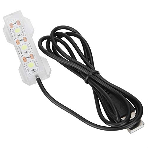 Cryfokt Aquarium-USB-Licht, LED-Aquariumlicht, 2,4 X 0,8 Zoll, Tragbares USB-Ladegerät, Wasserdichter Kunststoff-Büroschreibtisch für Aquarium, Süßwasser von Cryfokt