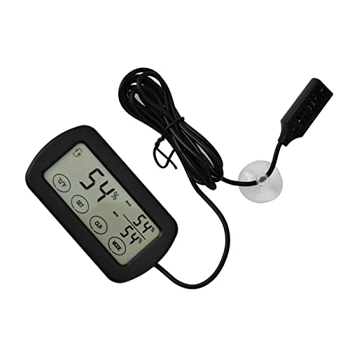 Cryfokt Küken-Inkubator-Thermometer mit LCD-Display, Tragbares Inkubator-Thermometer, Superempfindlich, Leicht, Langlebig, für Reptilienheim von Cryfokt