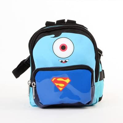 Dourable Cartoon Haustier Hund Segeltuch Rucksack Katze Niedlich Multifunktions Schultasche Welpe Reise Tragetasche Haustier Rucksack Zubehör (Superman, M) von Crysdaralovebi