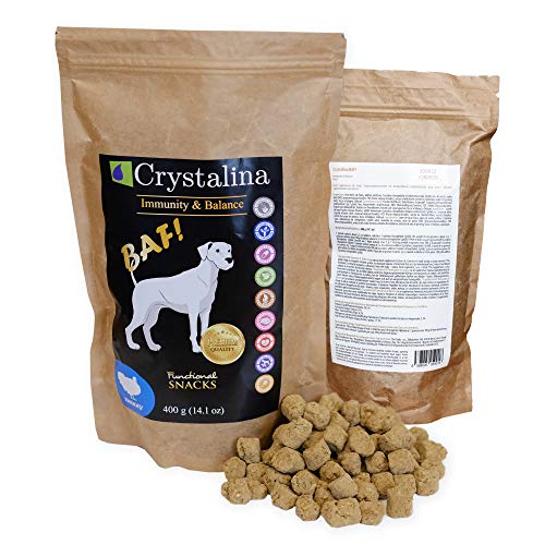 Crystalina Dogs 400 g - natürliches Ergänzungsfutter für Hunde-Gesundheit und Lebensqualität Ihrer Haustiere (Crystalina BAF! (Putenfleisch) 400 g) von Crystalina