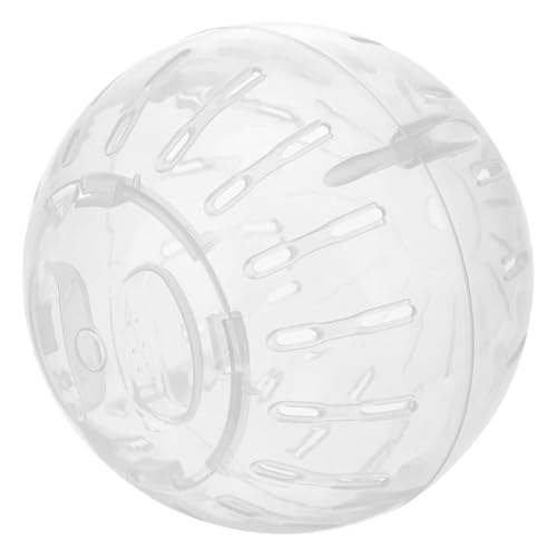 Csafyrt Hamster Übungskugel Transparent White Hamster Ball 4x4 Zoll Kleiner Hamsterkugel belüftete Plastik Hamster Ball abnehmbar waschbares Hamsterspielzeug von Csafyrt